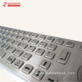 Anti-vandal Metal Keyboard and Track Ball